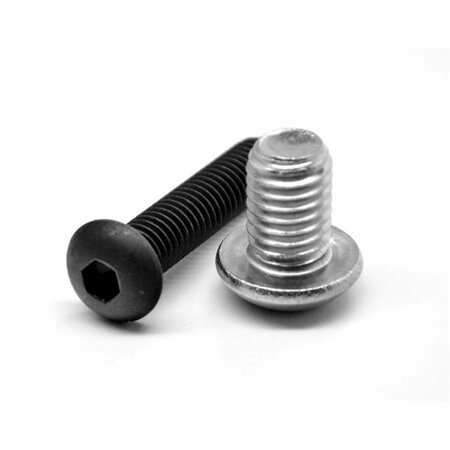 ASMC INDUSTRIAL M5 x 0.80 x 12 mm - FT Coarse Thread Socket Button Head Cap Screw, 18-8 Stainless Steel, 2500PK 0000-105716-2500